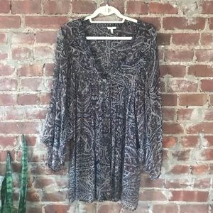 Joie Sheer 100% Silk Paisley Dress